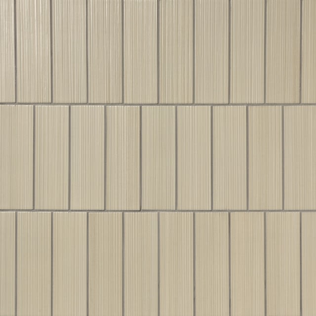 Hikari Sage 2" x 8" Deco Pattern Field Tile • Matte