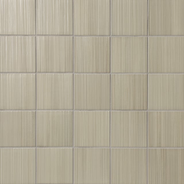 Hikari Sage 4" x 4" Deco Pattern Field Tile • Matte