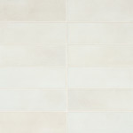 Celine 2 x 6 Matte Porcelain Floor & Wall Tile in Black