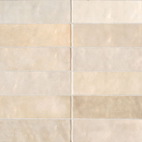 Cloe 2.5" x 8" Ceramic Tile in Creme