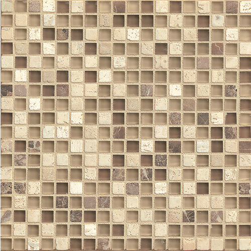Eclipse 5/8" x 5/8" Wall Mosaic in Espresso