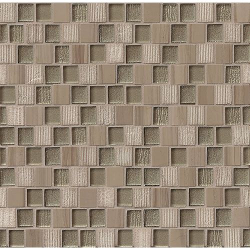 Tessuto 3/4" x 1" Wall Mosaic in Taupe