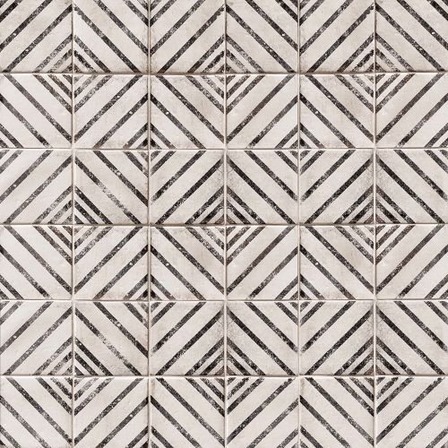 Vivace 4 X 4 Decorative Tile In Rice Motif Bedrosians Tile Stone