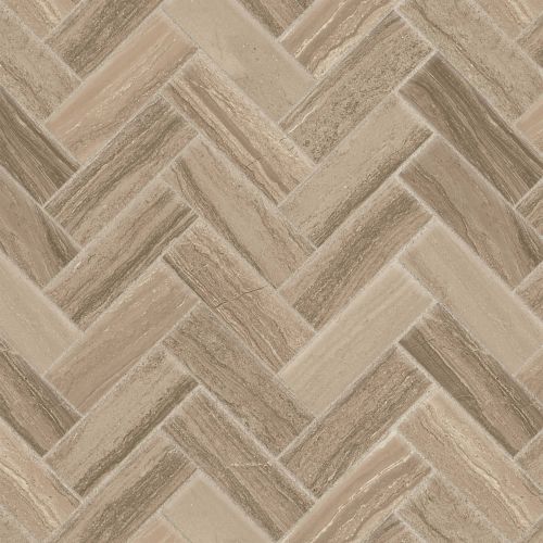 Highland 1" x 4" Floor & Wall Mosaic in Beige