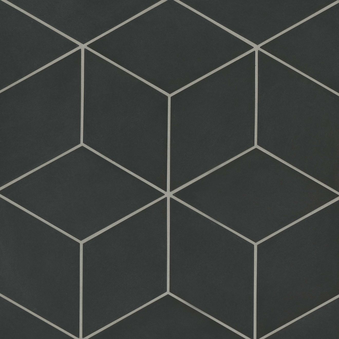 Allora 7 5 X 12 75 Rhomboid Matte Porcelain Tile In Solid Black Bedrosians Tile Stone