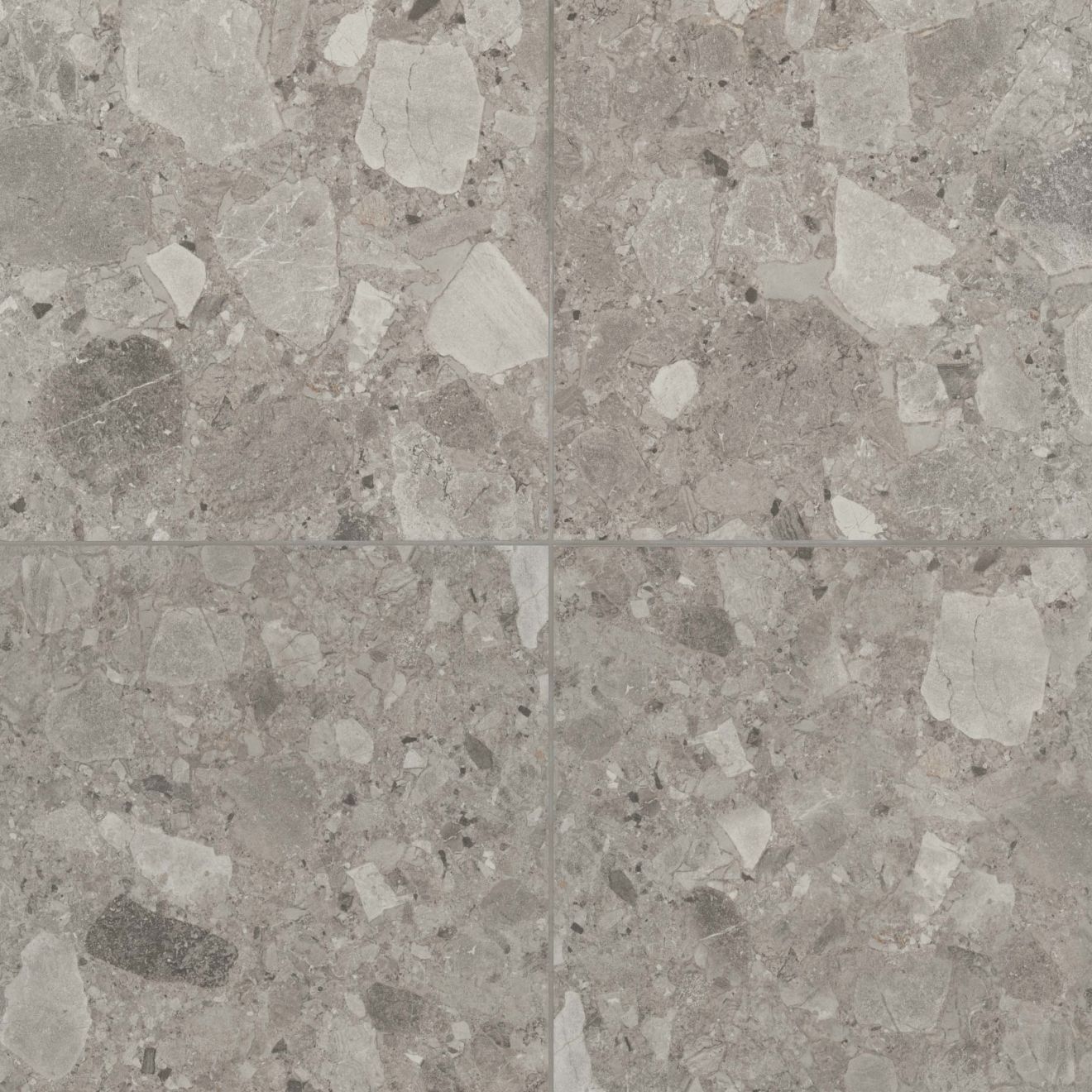 Frammenta 24" x 24" Floor & Wall Tile in Dark Grey Bedrosians Tile