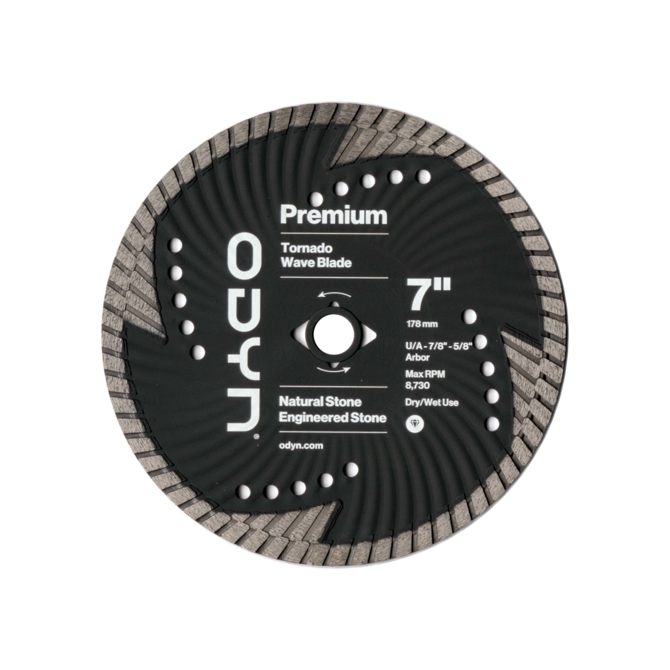 Odyn 7 in. Premium Tornado Wave Blade | Bedrosians Tile & Stone