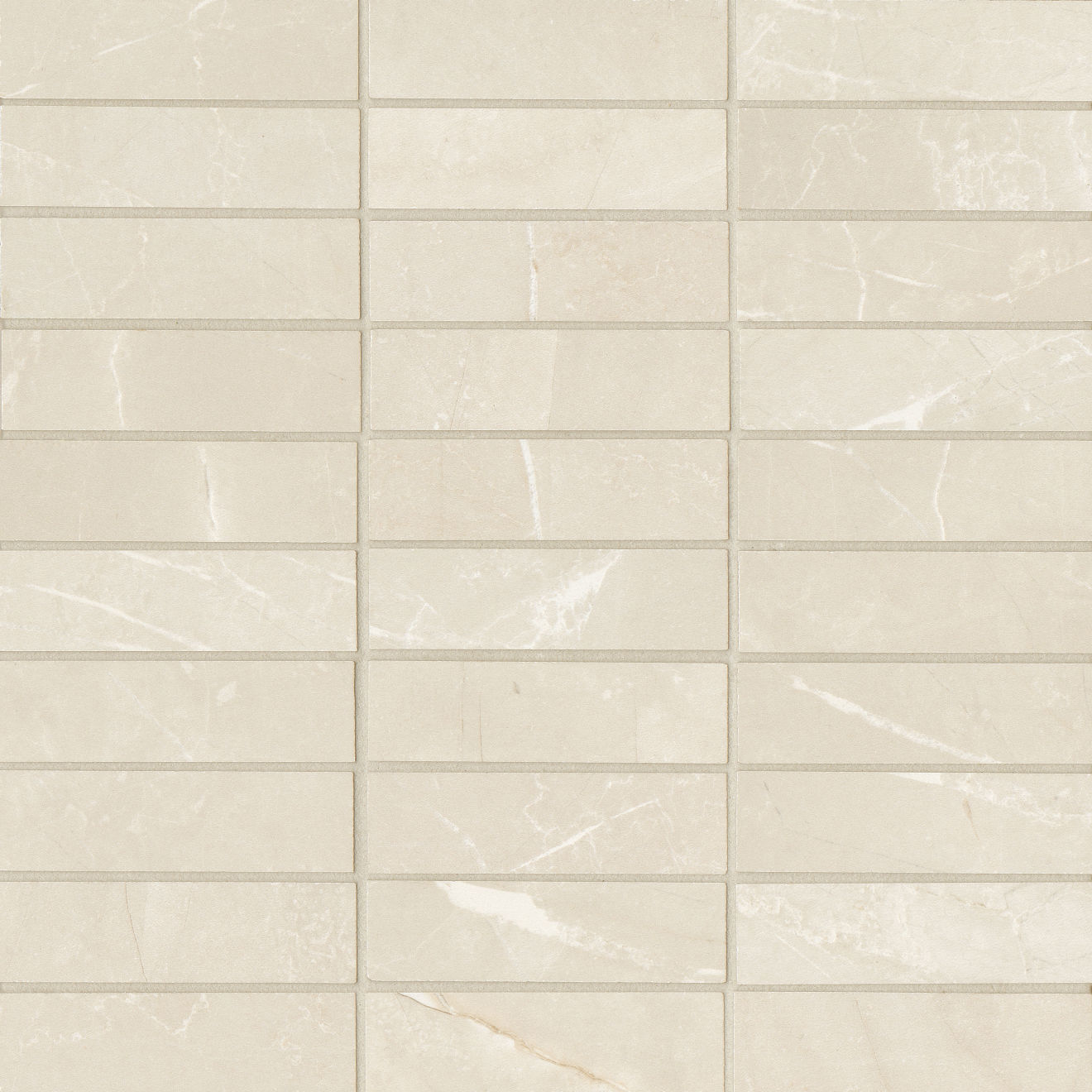 Pulpis 1"x4" Honed Porcelain Mosaic in Bianco