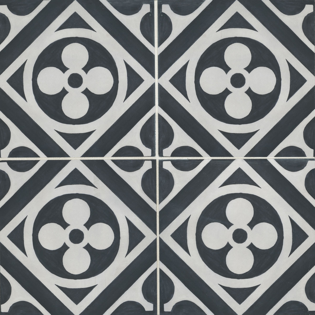 Chateau 12" x 12" Decorative Tile in Canvas Ocean