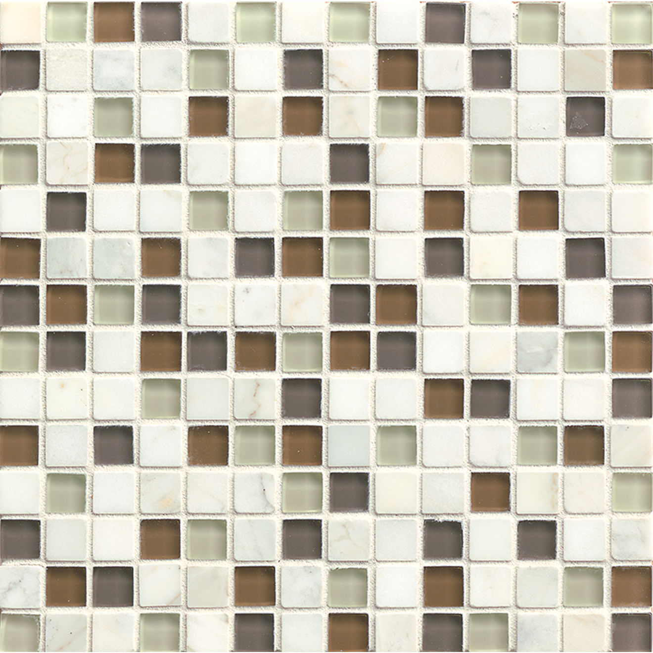 Interlude 3/4" x 3/4" Wall Mosaic in Encore
