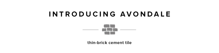 Avondale thin brick cement tile