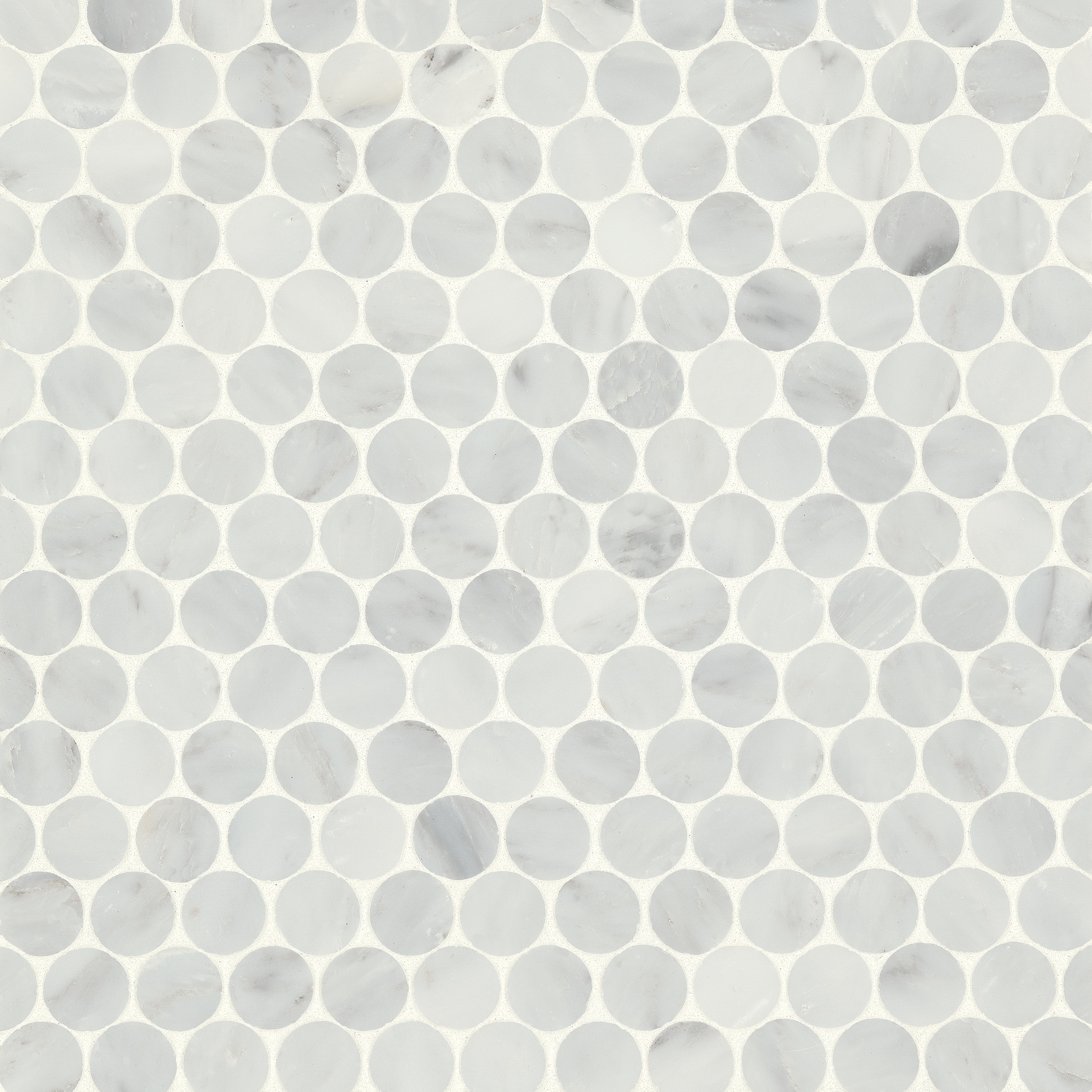 Monet Honed Marble Mosaic 8 Tile in Oriental White