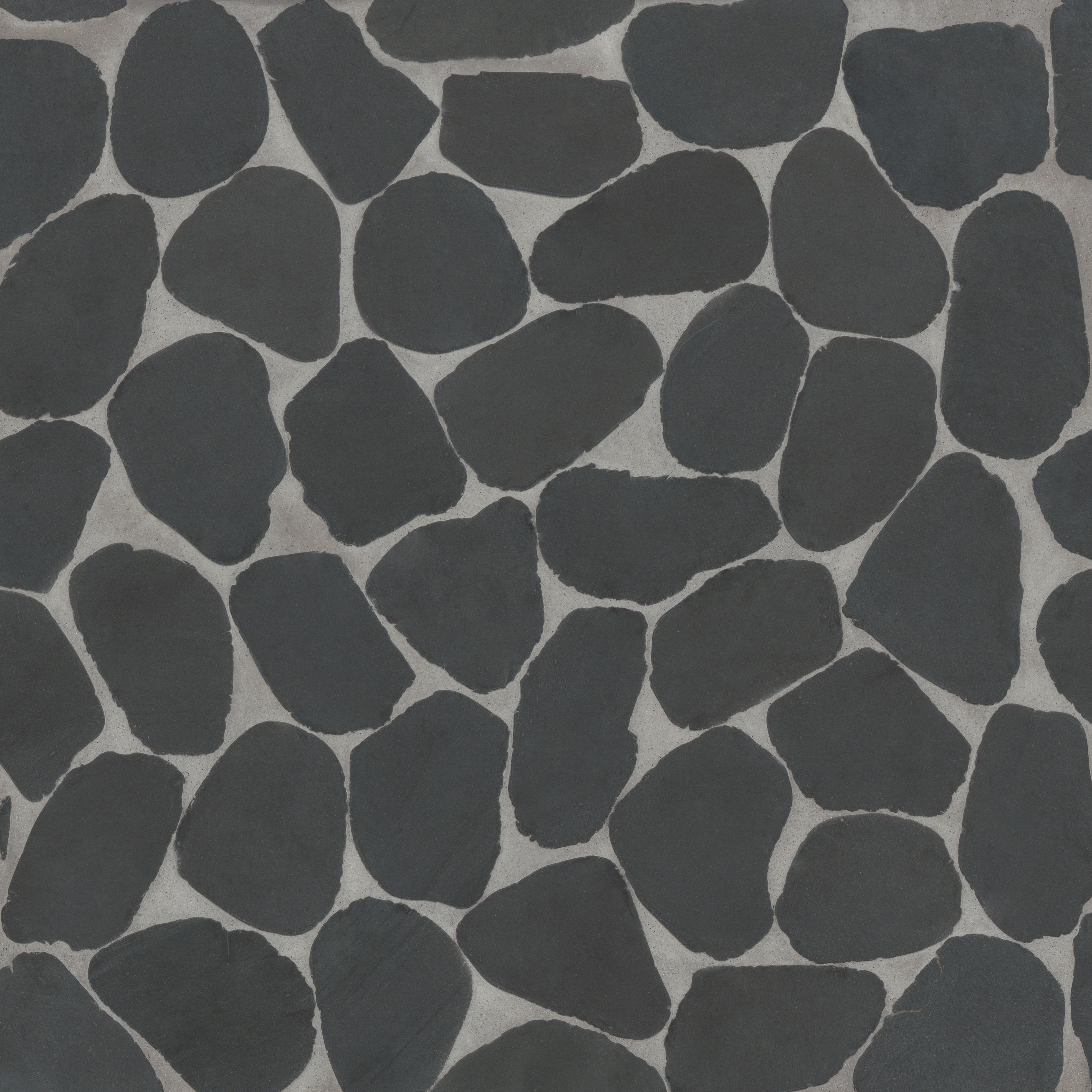 Waterbrook Jumbo Sliced Pebble Mosaic in Super Black