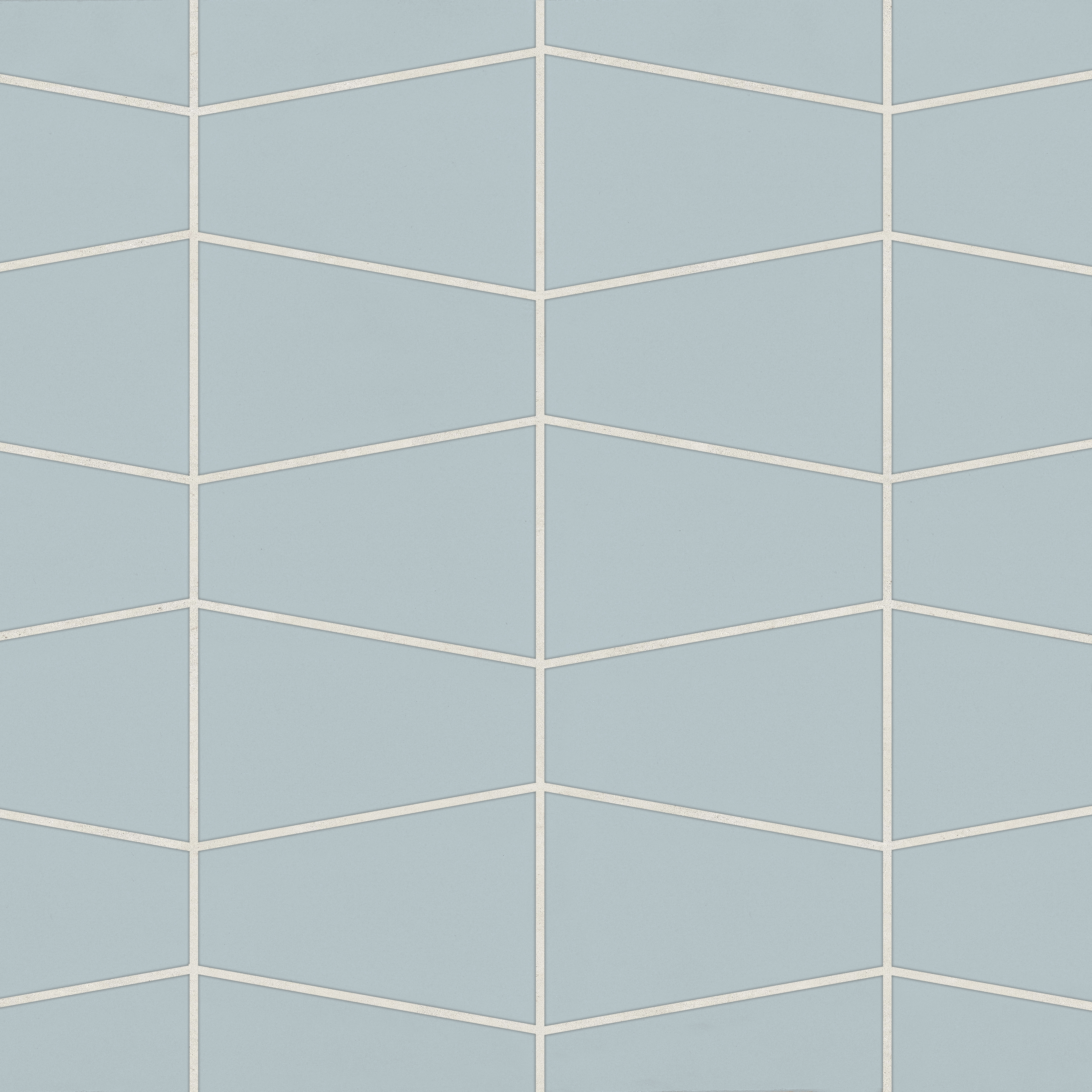 Marin Trapezoid Matte Porcelain Mosaic in Misty Blue | Bedrosians