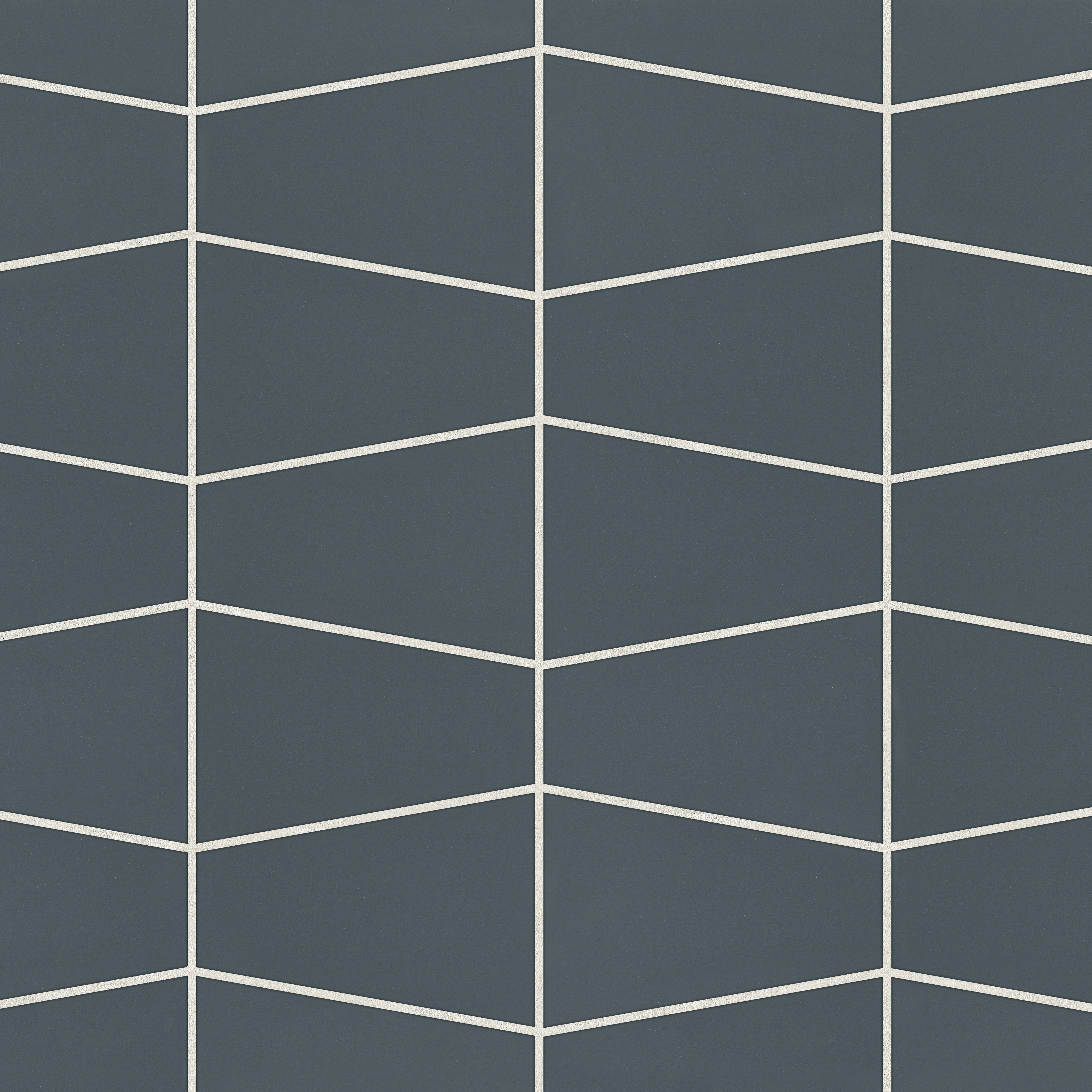 Marin Trapezoid Matte Porcelain Mosaic in Midnight Tide