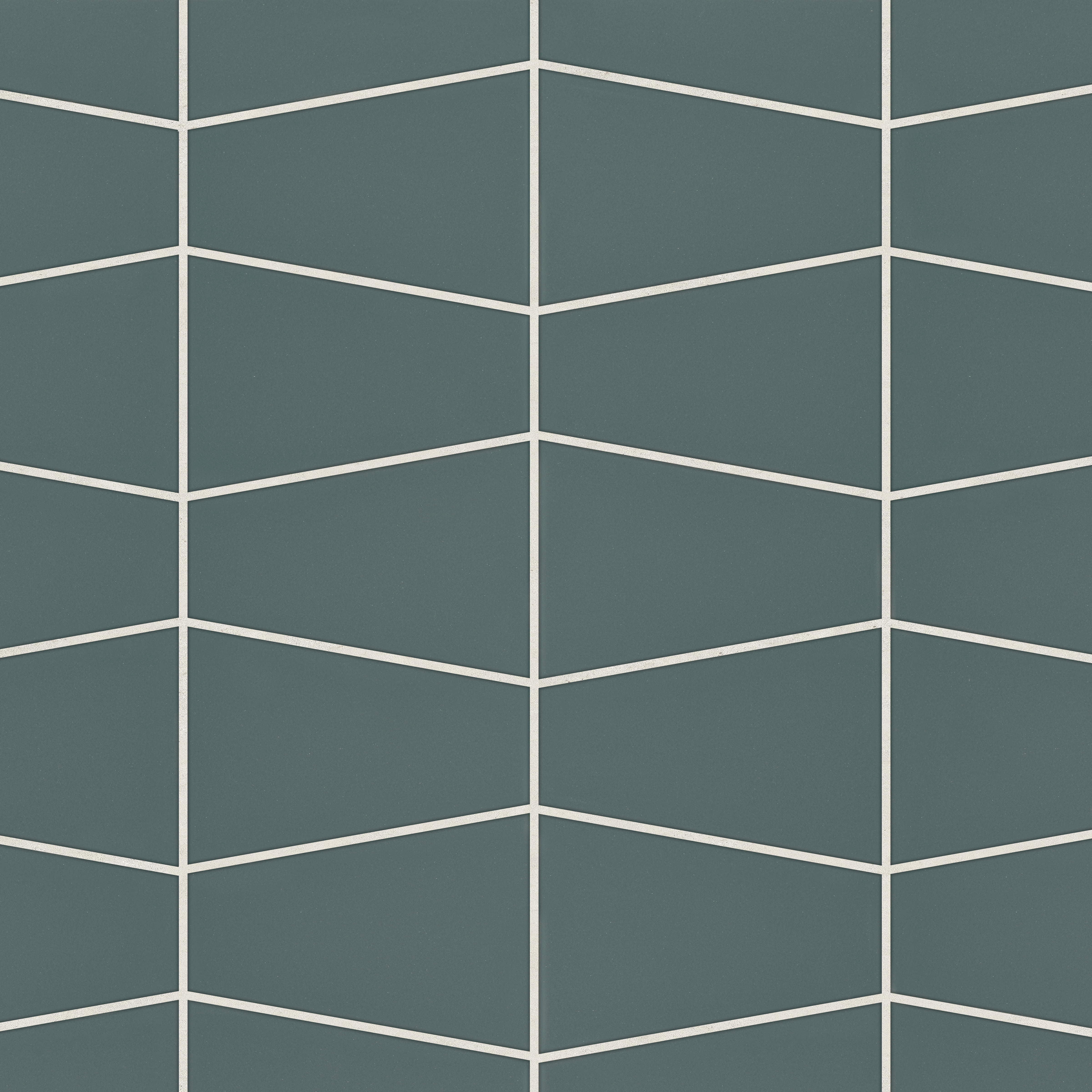 Marin Trapezoid Matte Porcelain Mosaic in Ocean Teal | Bedrosians