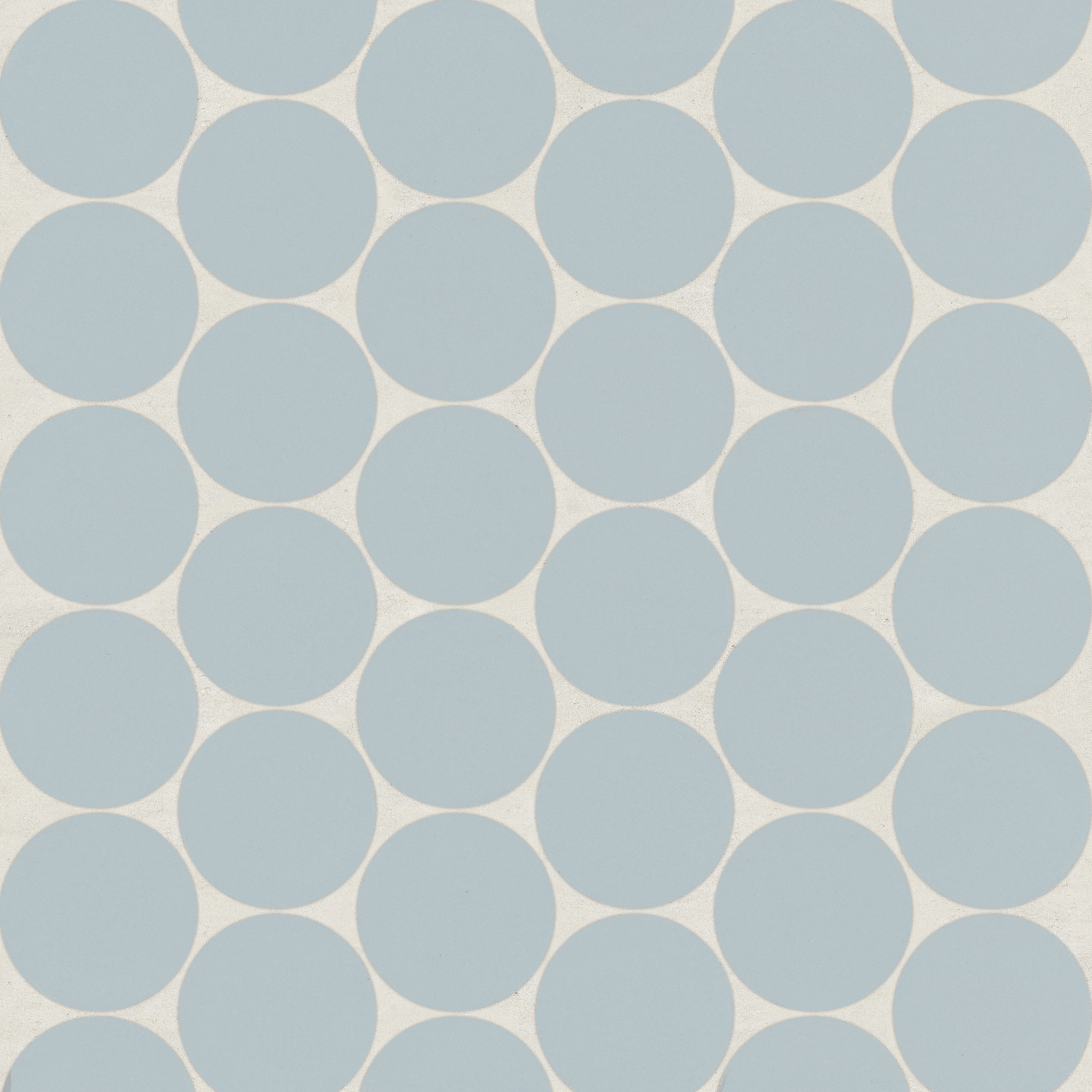 Marin 2" Penny Round Matte Porcelain Mosaic in Misty Blue