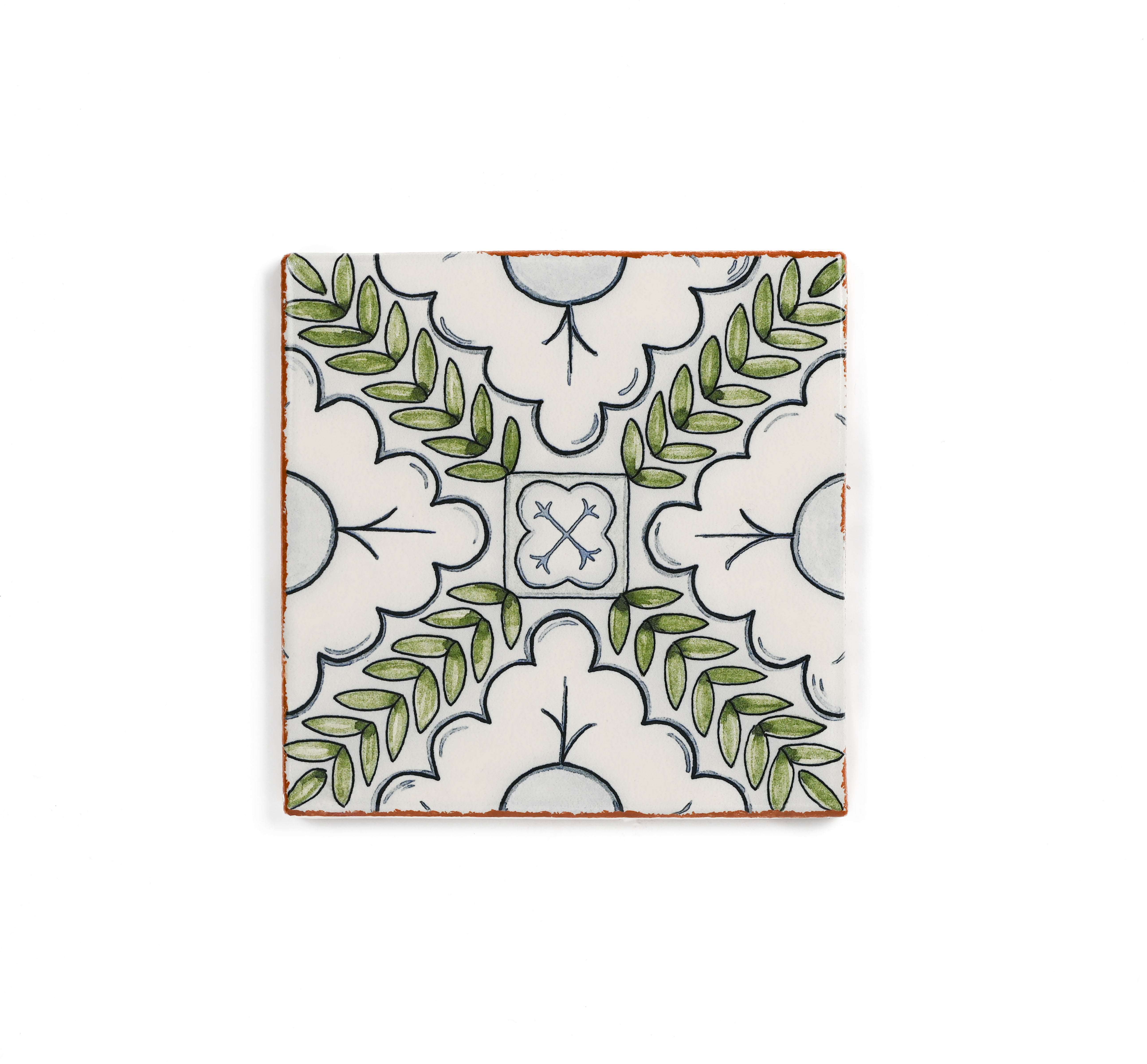 Palmetto Verdant 6x6 Ceramic Terracotta Field Tile Glazed