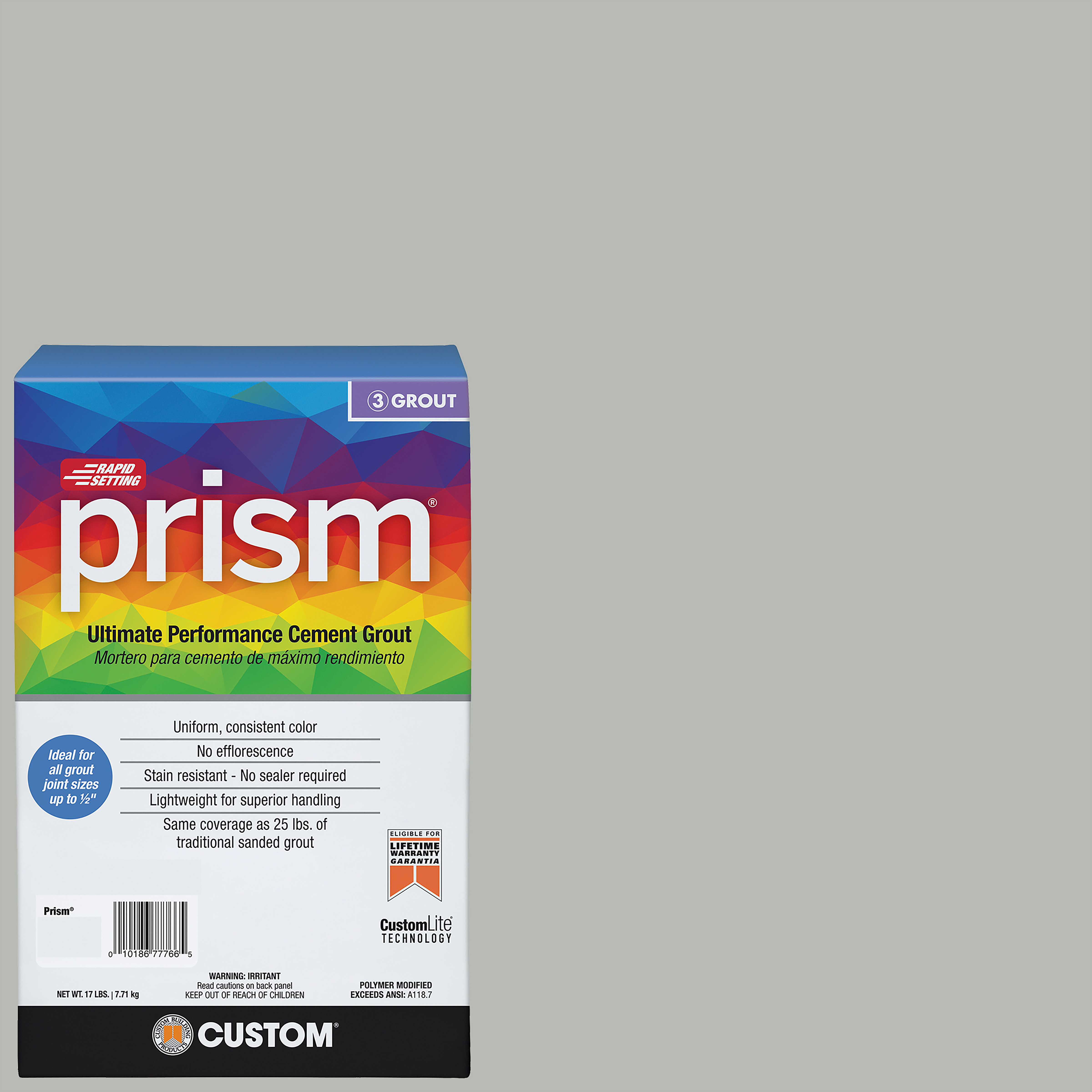 Custom Prism #546 Cape Gray 17lb. Sanded Grout | Bedrosians Tile