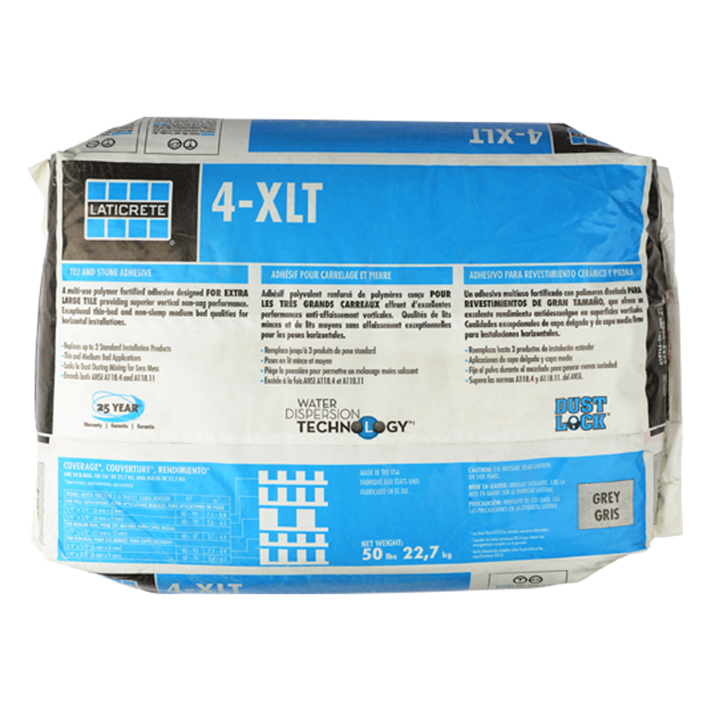 Laticrete 4-XLT Adhesive Mortar in White - 50 lb. Bag | Bedrosians