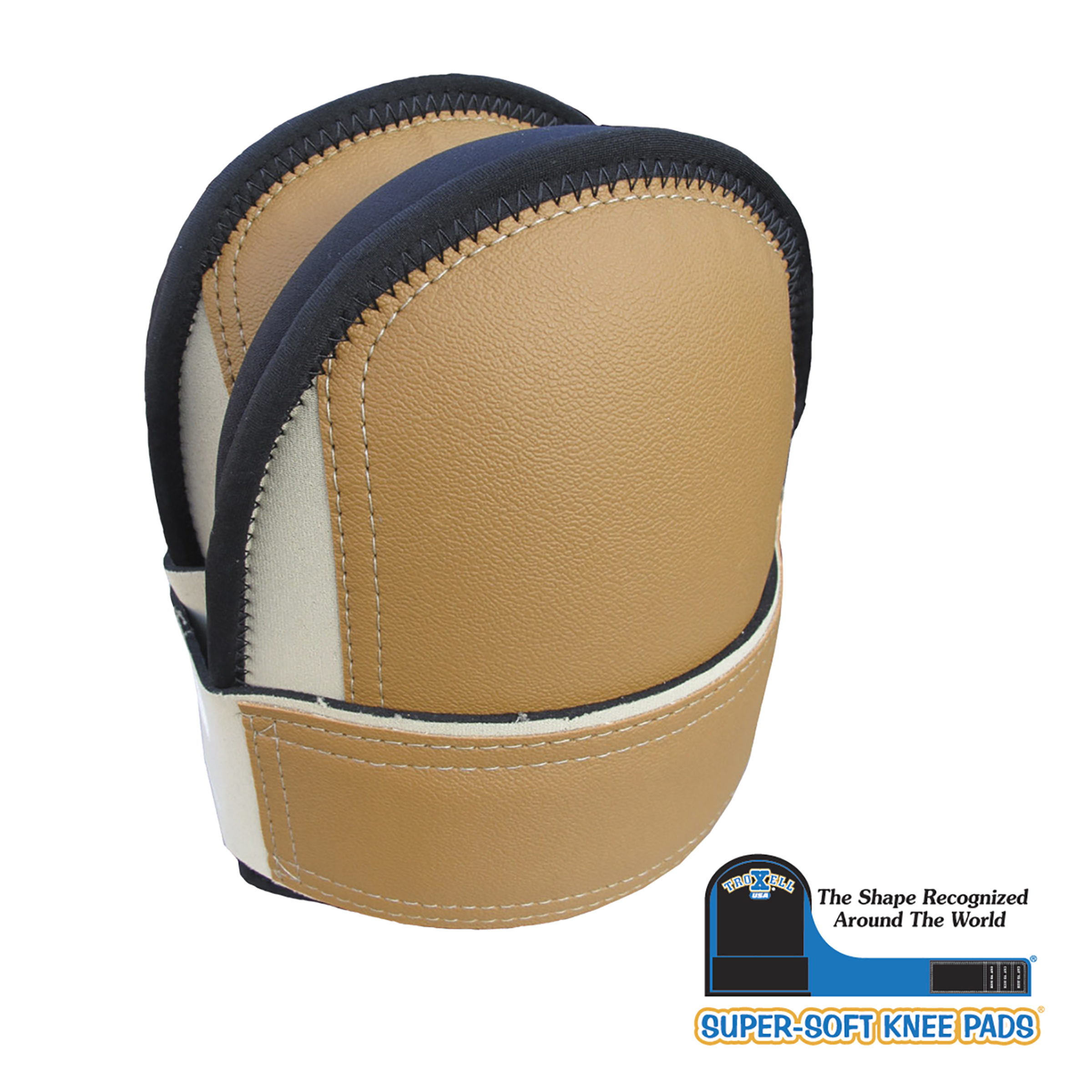 Troxell Super Soft Knee Pads Leather Head - Large Troxell Super Soft Knee Pads Leather Head - Large