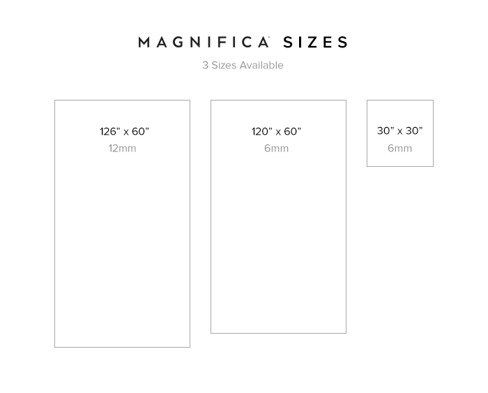 Magnifica Sizes