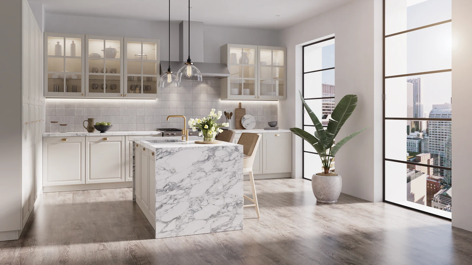 Arabescato Grey Porcelain Slab Photo 6