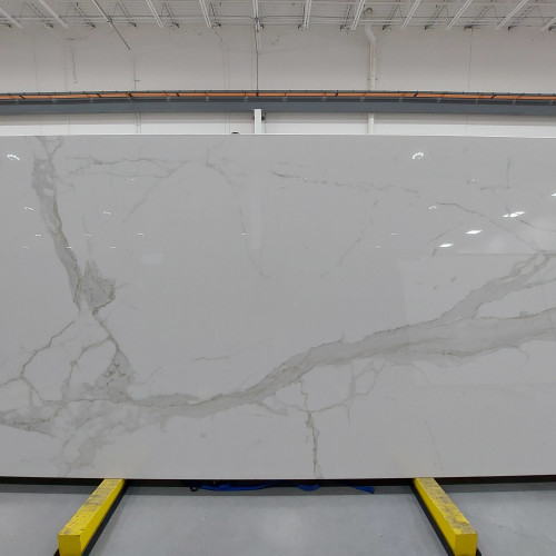 Magnifica Encore 60" x 126" - 12mm Polished Bookmatch Porcelain Slab in Calacatta Super White