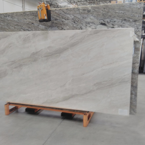 Magnifica Encore 60" x 126" - 12mm Polished Bookmatch Porcelain Slab in Pietra Bianca