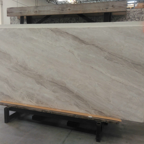 Magnifica Encore 60" x 126" - 12mm Honed Bookmatch Porcelain Slab in Pietra Bianca