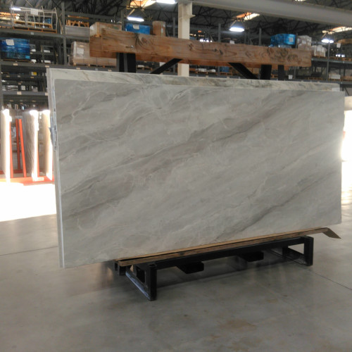 Magnifica Encore 60" x 126" - 12mm Honed Bookmatch Porcelain Slab in Pietra Bianca