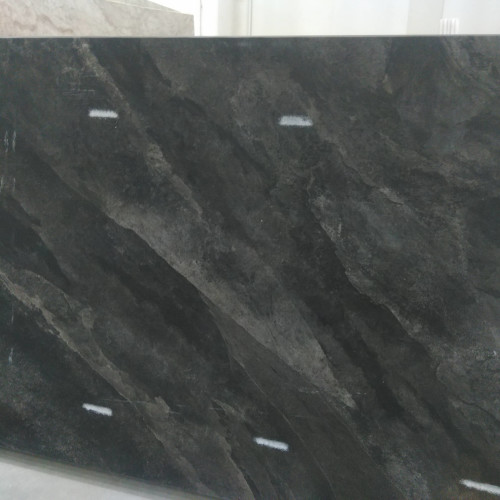 Magnifica Encore 60" x 127" - 12mm Honed Bookmatch Porcelain Slab in Pietra Scura