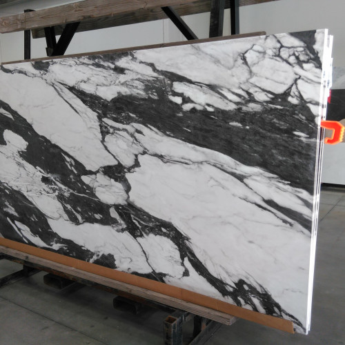 Magnifica Encore 60" x 126" - 12mm Honed Porcelain Slab in Calacatta Carbone