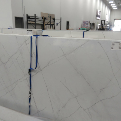 Revera 63" x 126" - 3 cm Polished Quartz Slab in Bianca Fina