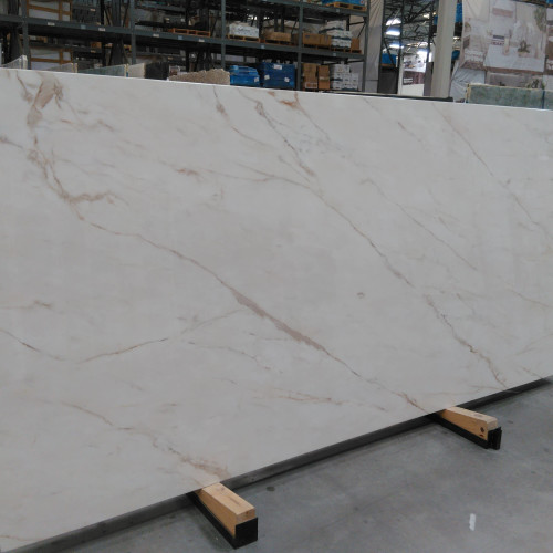 Magnifica Encore - 12mm Polished Porcelain Bookmatched Slab in Calacatta Oro