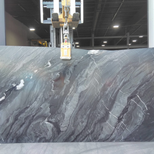 Black Tempest 3cm Polished Quartzite