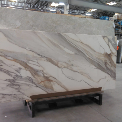 Magnifica Encore 60" x 126" - 12mm Polished Porcelain Bookmatched Slab in Calacatta Macchia