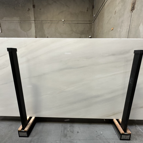 Magnifica Encore 60" x 126" - 12mm Satin Porcelain Bookmatched Slab in Bianco Lasa