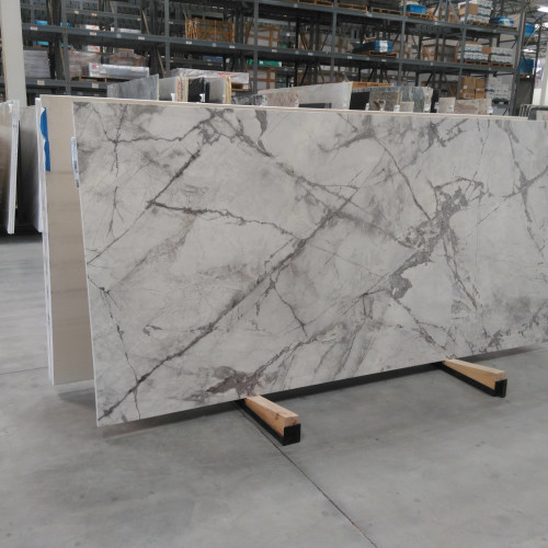 Magnifica Encore 60" x 126" - 12mm Honed Porcelain Bookmatched Slab in Invisible Grey