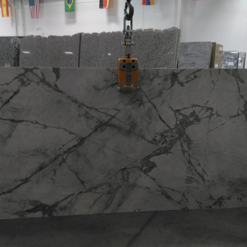 Magnifica Encore 60" x 126" - 12mm Honed Porcelain Bookmatched Slab in Invisible Grey