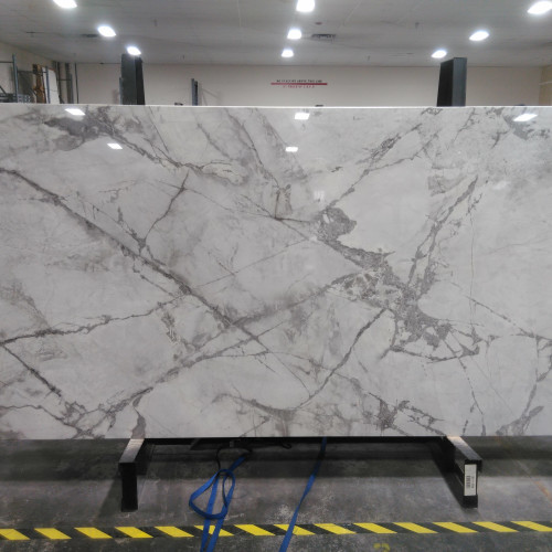 Magnifica Encore 60" x 126" - 12mm Polished Porcelain Bookmatched Slab in Invisible Grey