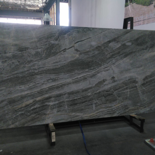 Magnifica Encore 60" x 126" - 12mm Honed Porcelain Bookmatched Slab in Grigio Trambisera