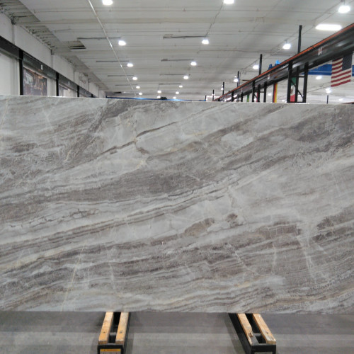 Magnifica Encore 60" x 126" - 12mm Polished Porcelain Bookmatched Slab in Grigio Trambisera