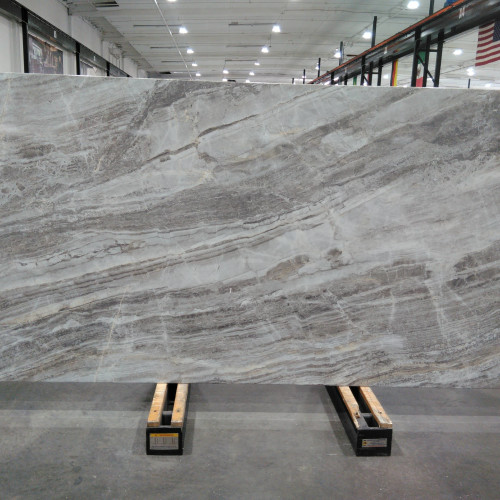 Magnifica Encore 60" x 126" - 12mm Polished Porcelain Bookmatched Slab in Grigio Trambisera
