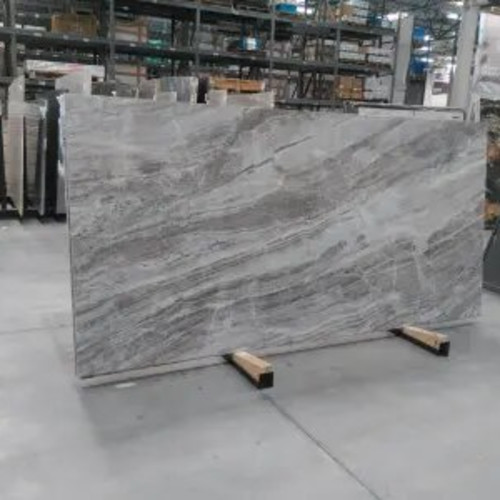 Magnifica Encore 60" x 126" - 12mm Polished Porcelain Bookmatched Slab in Grigio Trambisera