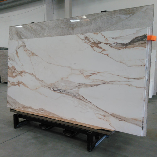 Magnifica Encore 63" x 126" - 12mm Satin Bookmatched Porcelain Slab in Calacatta Borghini