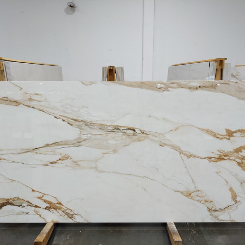 Magnifica Encore 63" x 126" - 12mm Polished Bookmatched Porcelain Slab in Calacatta Borghini