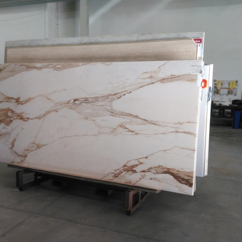 Magnifica Encore 63" x 126" - 12mm Polished Bookmatched Porcelain Slab in Calacatta Borghini