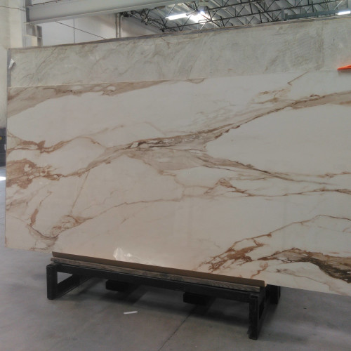 Magnifica Encore 63" x 126" - 12mm Polished Bookmatched Porcelain Slab in Calacatta Borghini