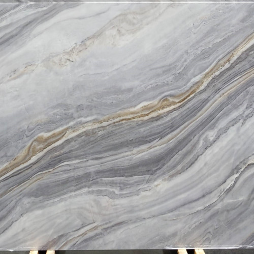 Revera 63" x 126" - 2 cm Polished Bookmatched Quartz Slab in Palisandro Onice